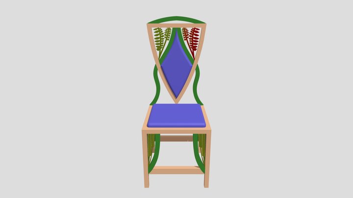 Sedia Art Noveau DUILIA 3D Model