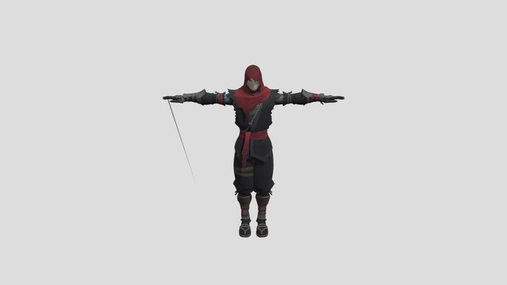 Aragami 2 Main Model - Rigged for Unreal Engine 3D Model