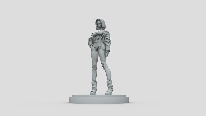 android 18 coat 3D Model