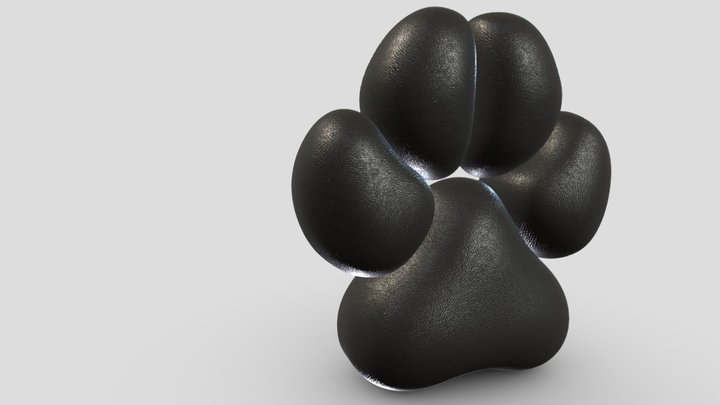Hyena Pawpads 3D Model