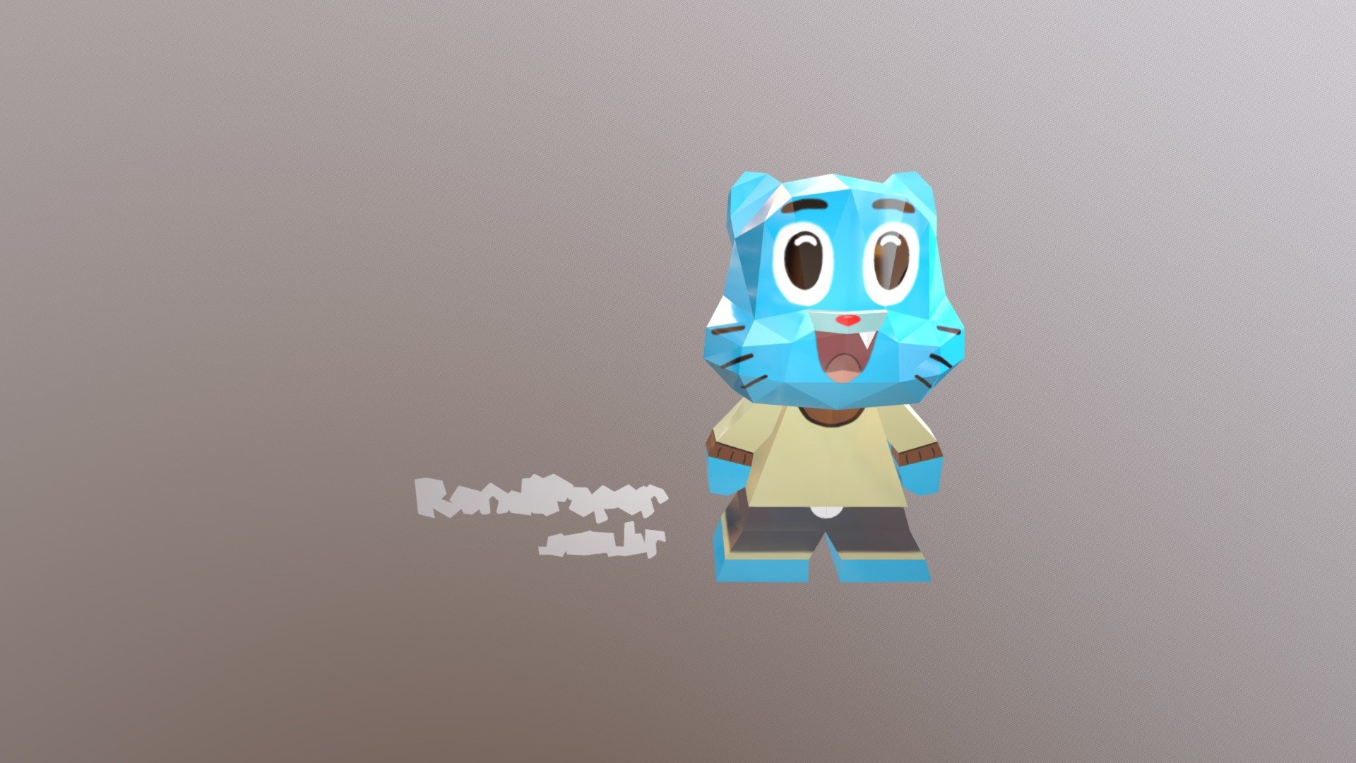 3D model Darwin - The Amazing World Of Gumball VR / AR / low-poly