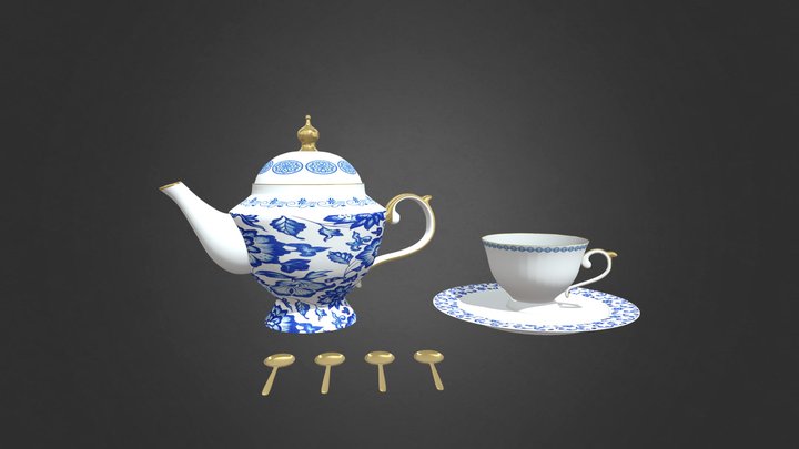tea set 1 3D Model
