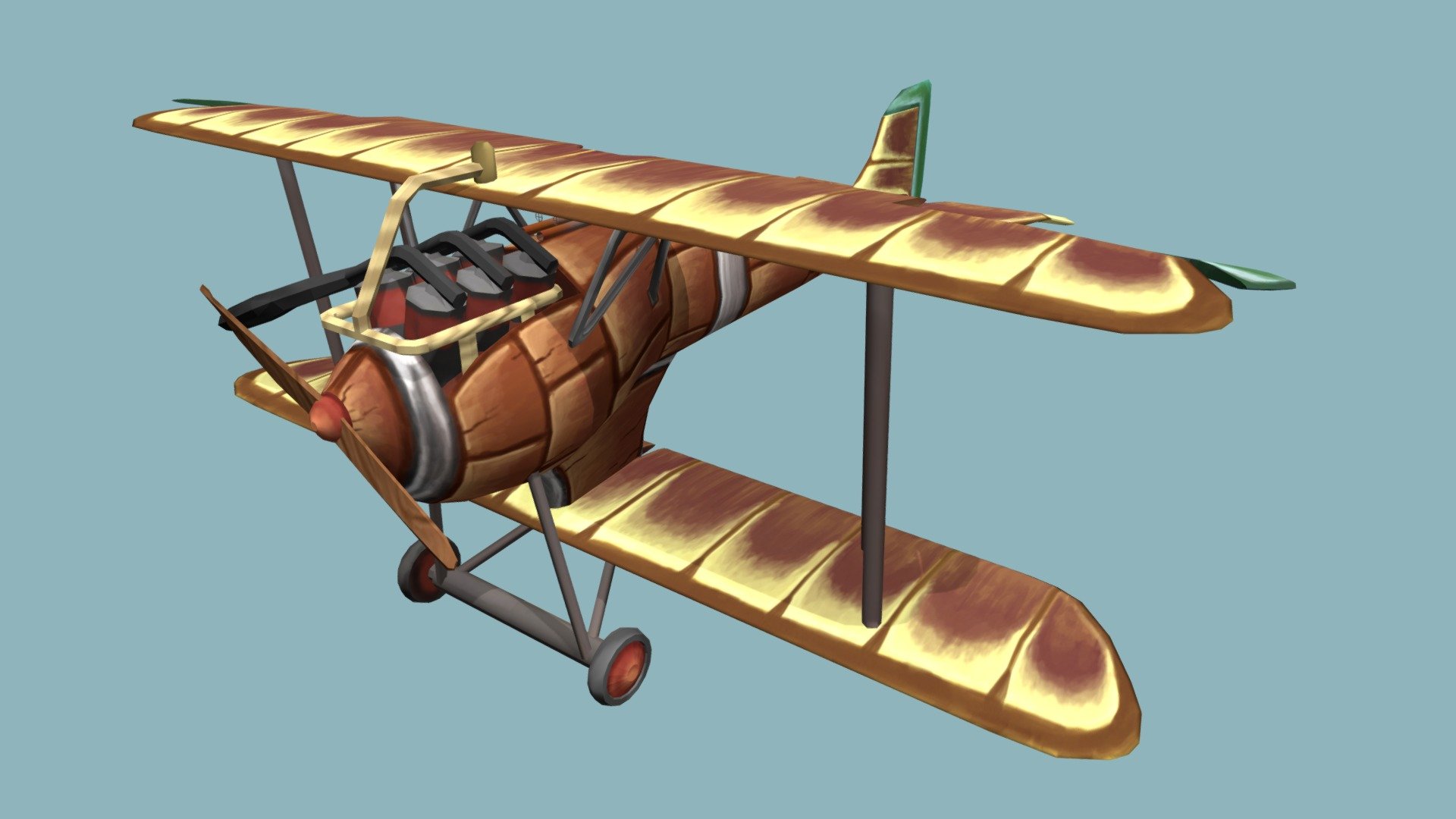 Stylized plane - 3D model by Iben_Vroman [ee8c447] - Sketchfab