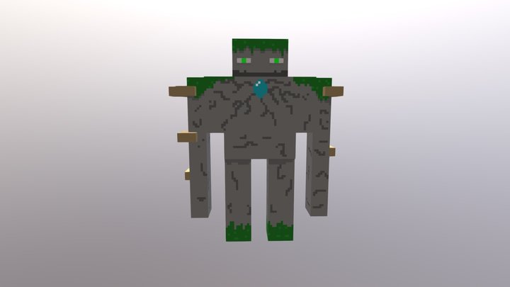 Stone golem 3D Model