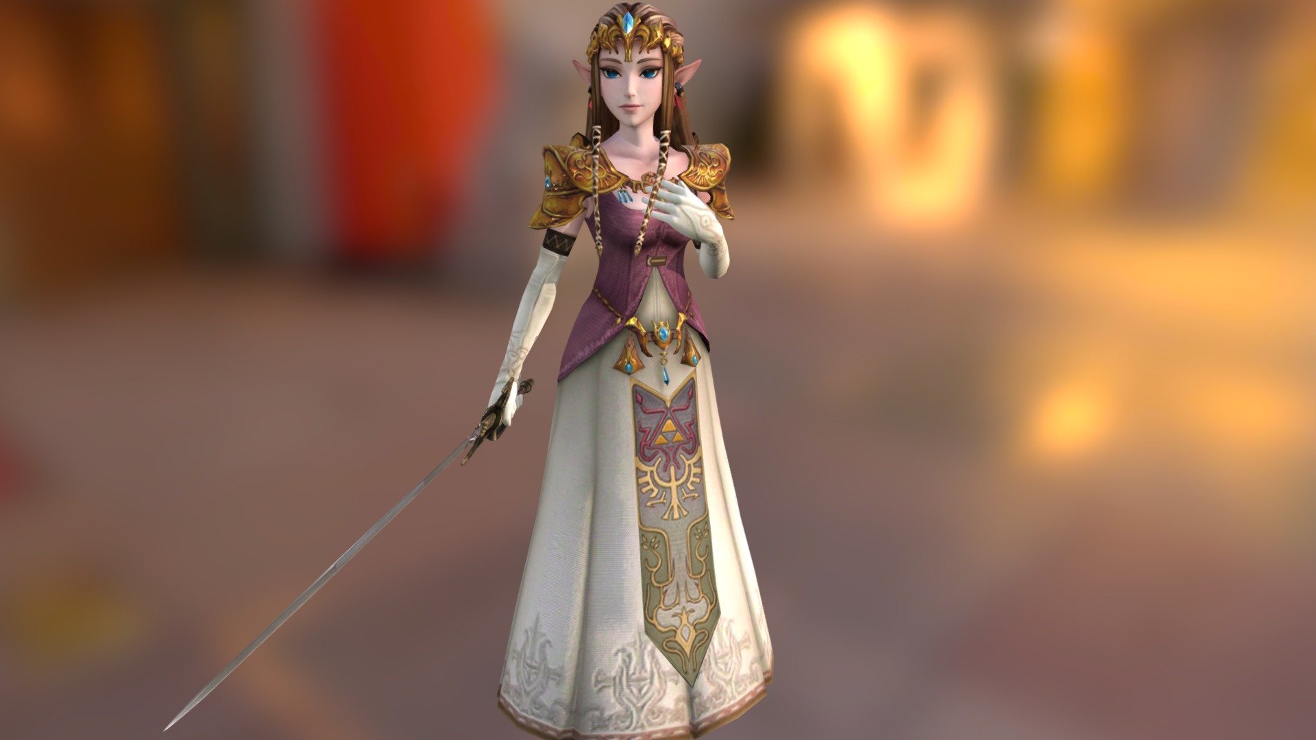 Princess Zelda Twilight Princess 3D model by Kingdom