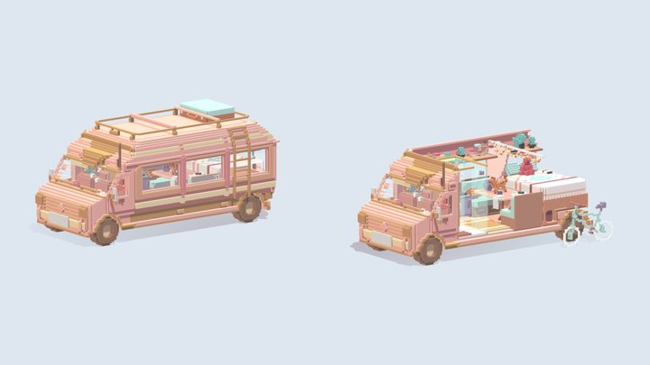 sweet Motorhome 3D Model