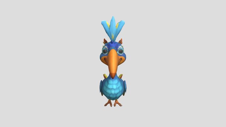 Blue Bird 3D Model