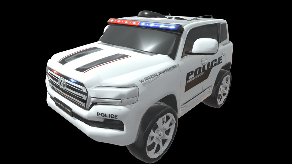 Police suv 3d model