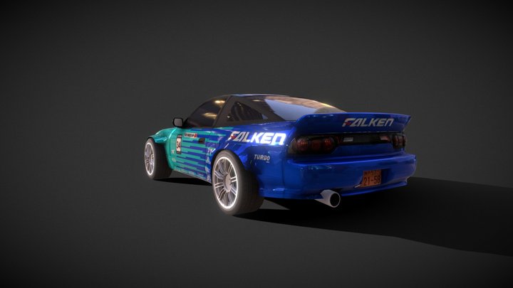 Driftherapy's s13 race car with Falken livery. 3D Model