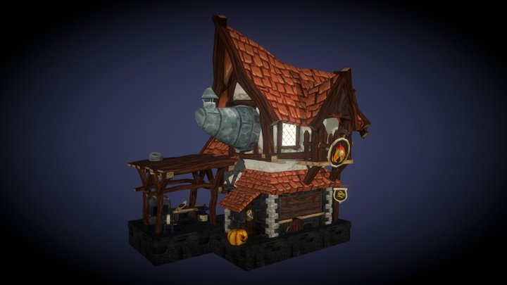 Blacksmith Village Project 3D Model