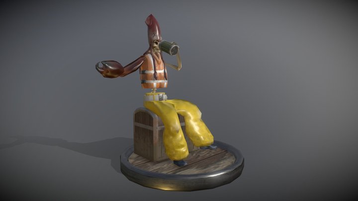 Drunk skeleton school project 3D Model