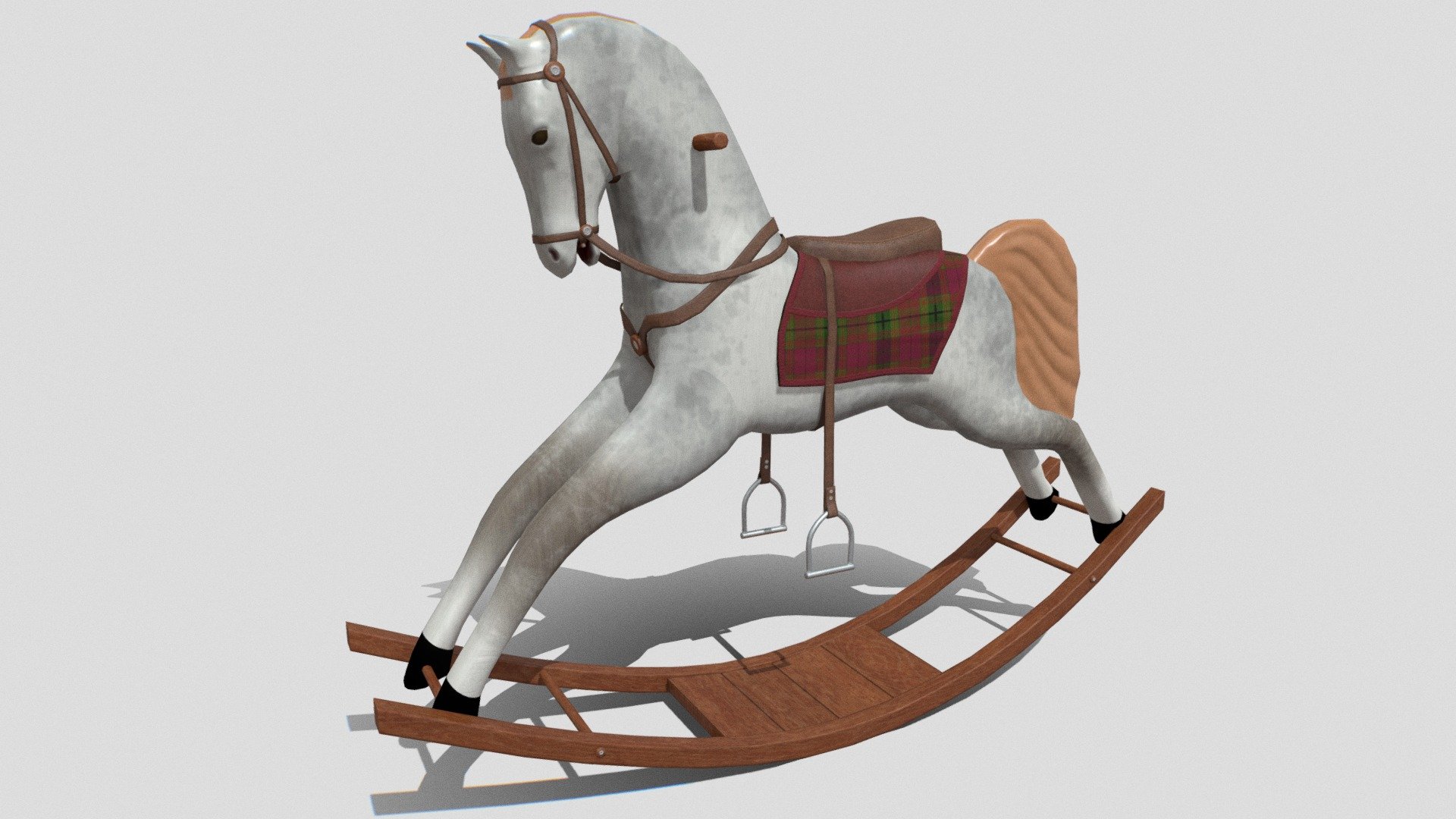 Antique Rocking Chair PBR — Sketchfab embed 3D viewer