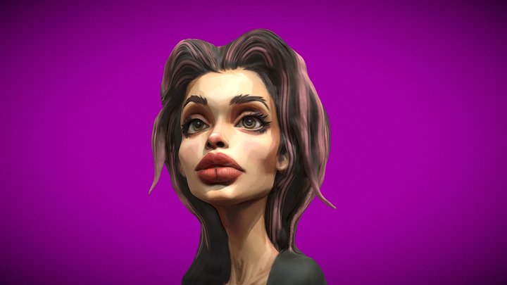 Angelina Jolie 3D Model