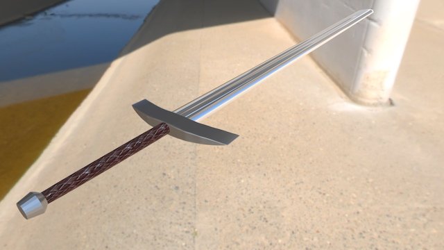 Simple sword that took me way too long to finish 3D Model