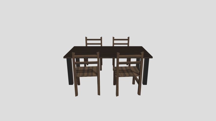 Ruokapöytä 3D Model