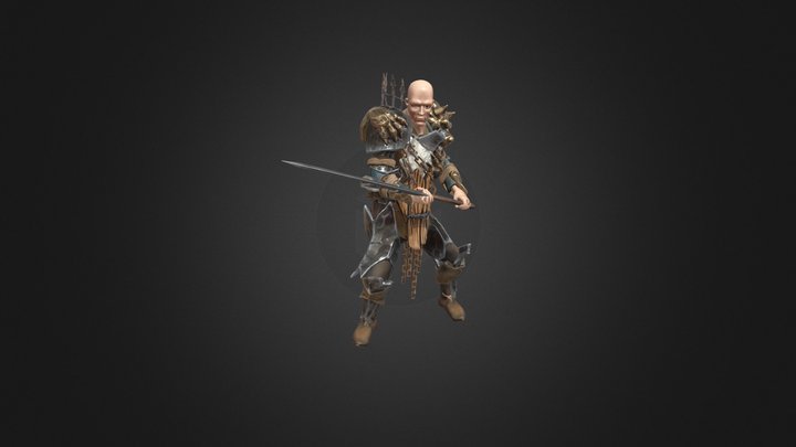 Wolf Warrior 3D Model