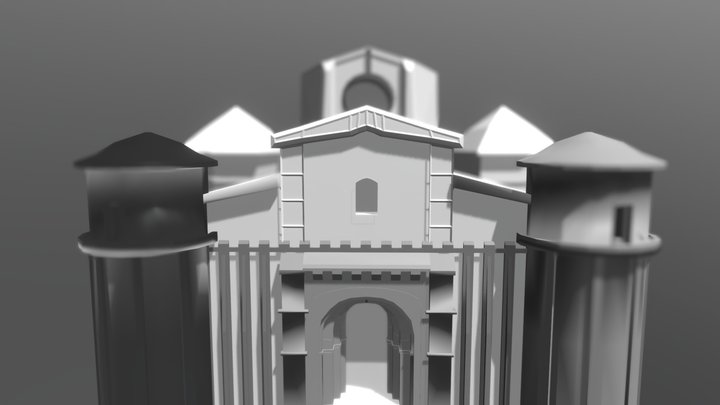 Romanesque church 3D Model