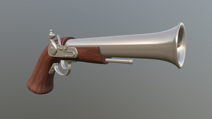 Pirate gun 3D Model