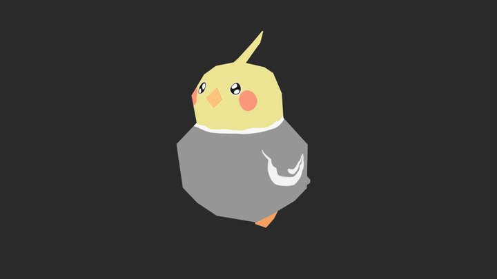 Cockatiel 3D Model