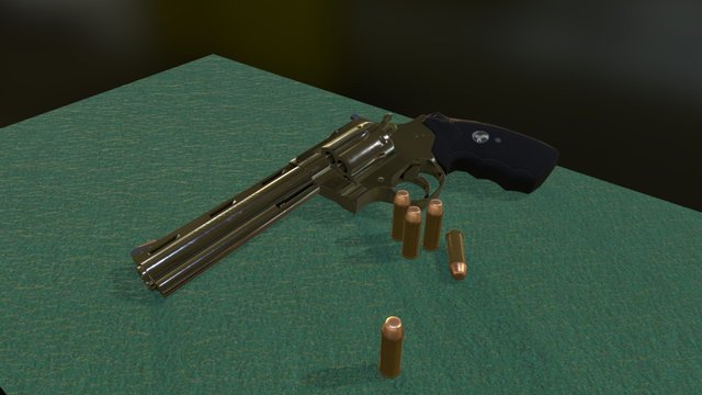 Revolver - Anaconda 3D Model