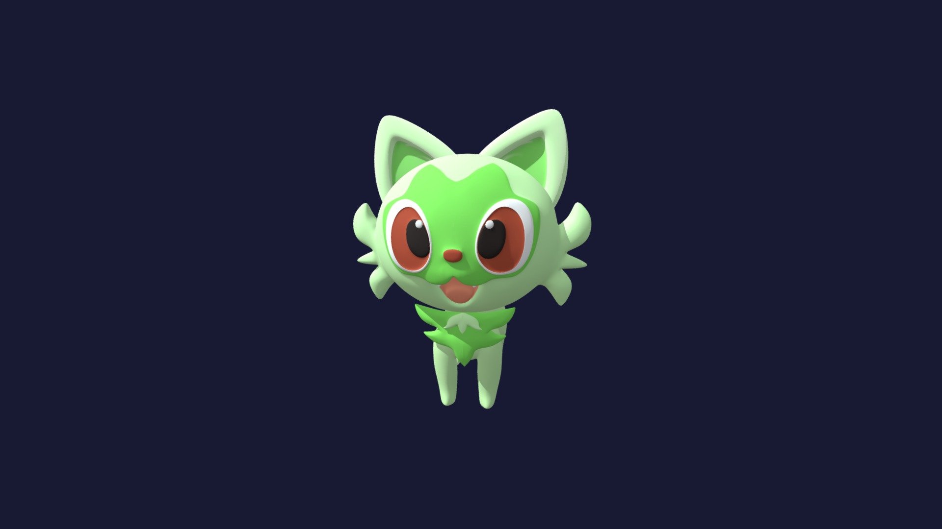 SPRIGATITO POKEMON - 3D model by JAMJAM (@JAM.JAM) [ee98e2a] - Sketchfab