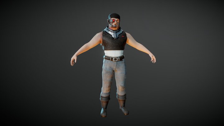 Space Pirate 3D Model