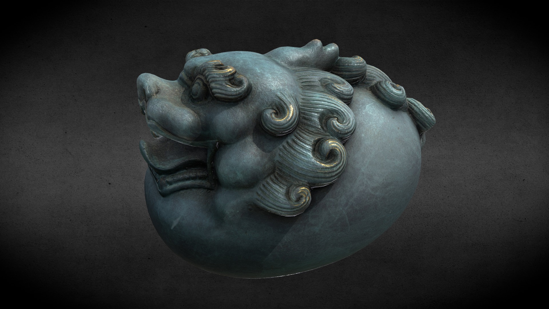 3D model Pixiu Model - This is a 3D model of the Pixiu Model. The 3D model is about a metal sculpture of an elephant.