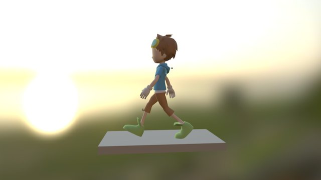 Half Anim 3D Model