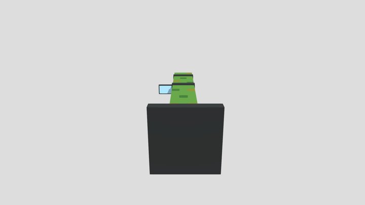 Minecraft Bazooka 3D Model
