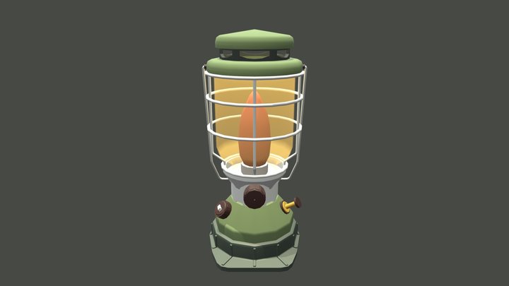 Kerosene lamp v2 3D Model