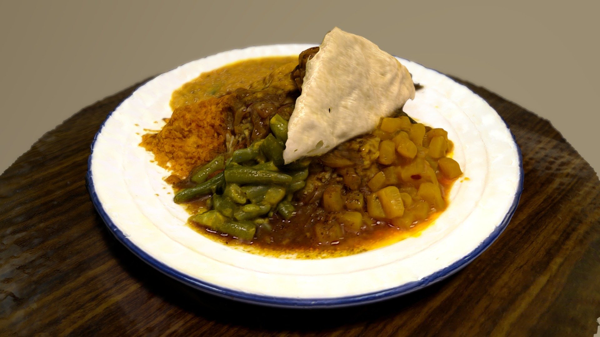 Rice&Curry Plate at APSARA Restaurant & Bar