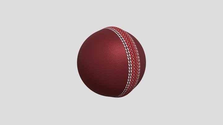 Cricket Ball 3D Model
