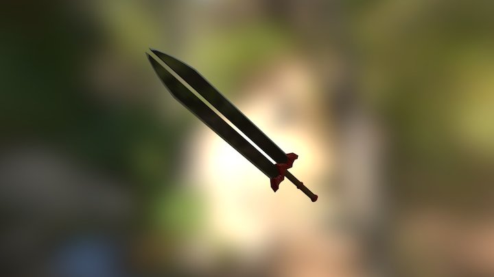 Double Blade Sword 3D Model