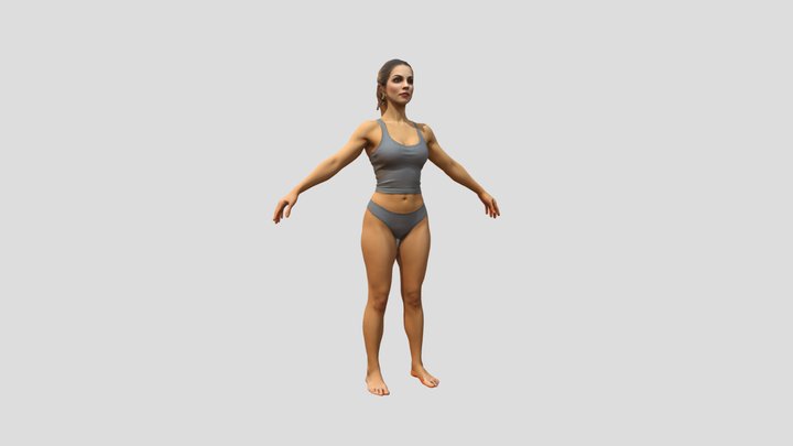 Female+character+3d+model 3D Model