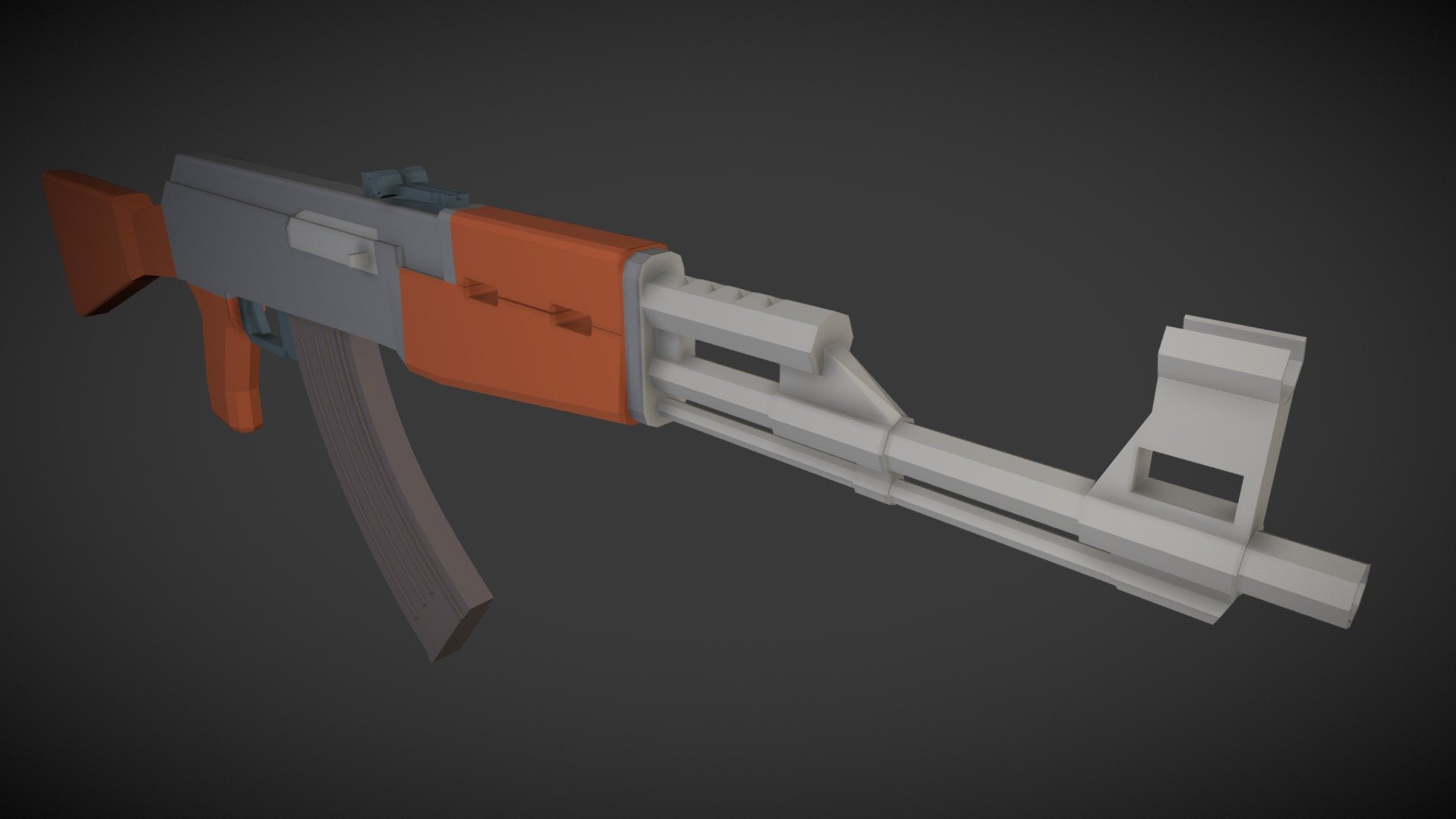 LowPoly AK47 - Download Free 3D model by Styrmir (@bigcheese337 ...