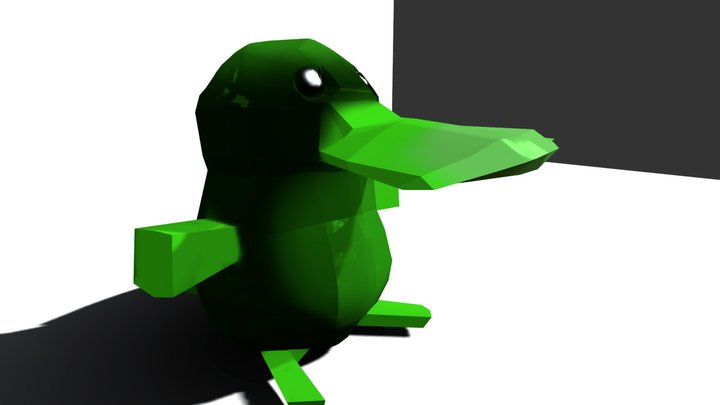 Australian Animal Platypus 3D Model