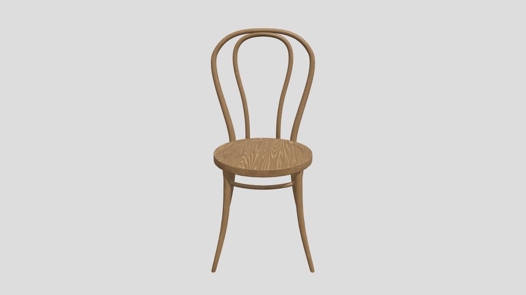 Curved Wood Chair