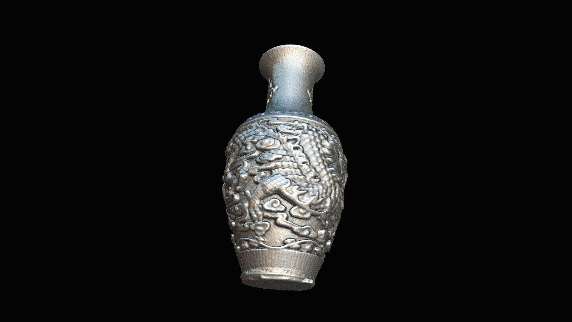 48mm Dragon Vase Scanned by Jewelry Scanner