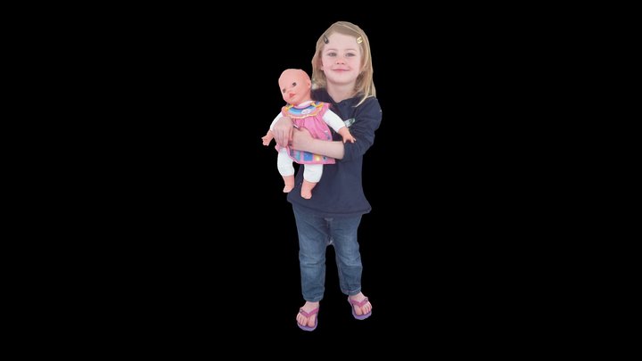 Victoria & Baby 3D Model