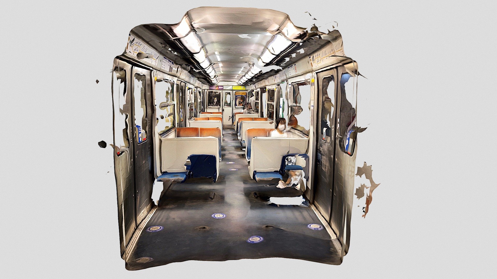 Parisian subway wagon