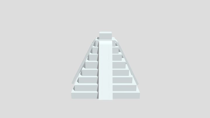 пирамида с лесенками 3D Model