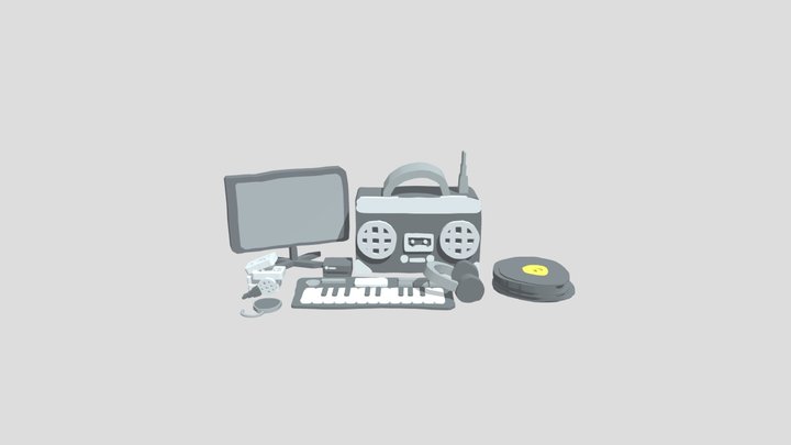 Scribble Recording Studio 3D Model