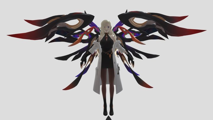 Lauriel Dimension Breaker (T pose) 3D Model