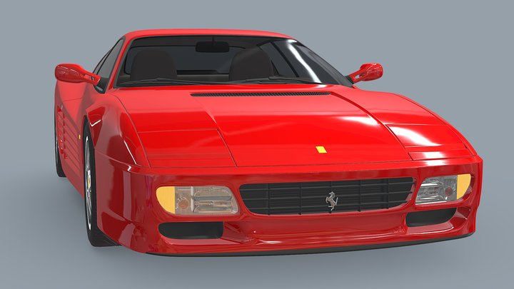 Ferrrari 512 TR - 360° Interactive 3D Model