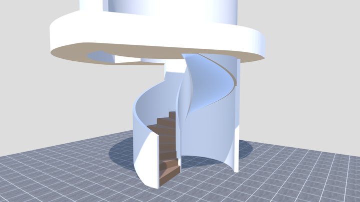 Helical-stair 3D models - Sketchfab