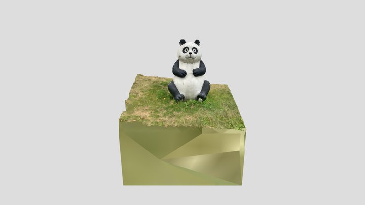 Panda_ParkStatue_iPad_RealityScan 3D Model