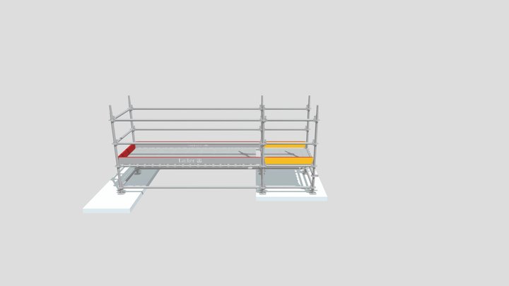 PLATAFORMA DE TRABALHO C 4_16 X 1_09 H 0,50+1 3D Model