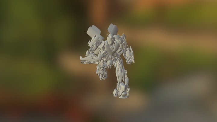 Bumble Bee Running 3D Model