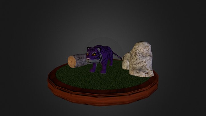 Purple Tiger 3D Model