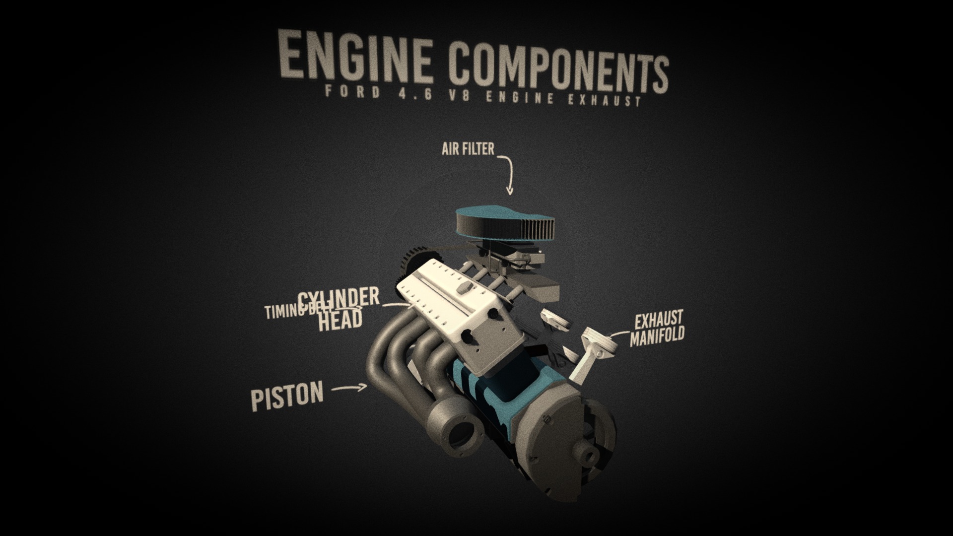 3D model Engine - This is a 3D model of the Engine. The 3D model is about diagram.